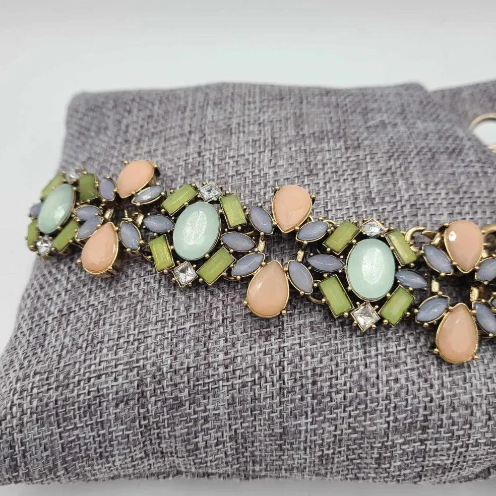 J Crew Factory Pastel Statement Bracelet NWOT!